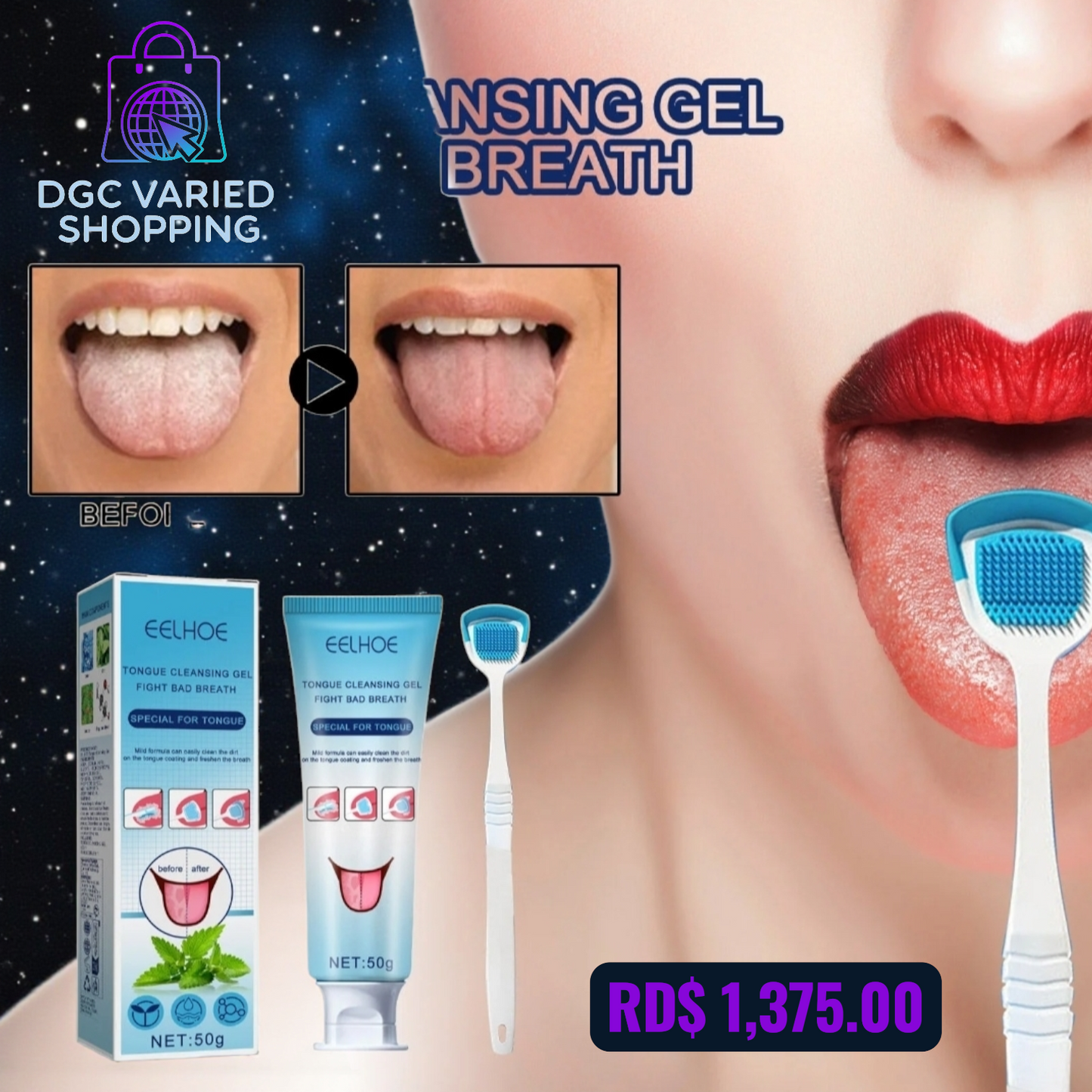 GEL HIGIENIZANTE BUCAL PARA LENGUA