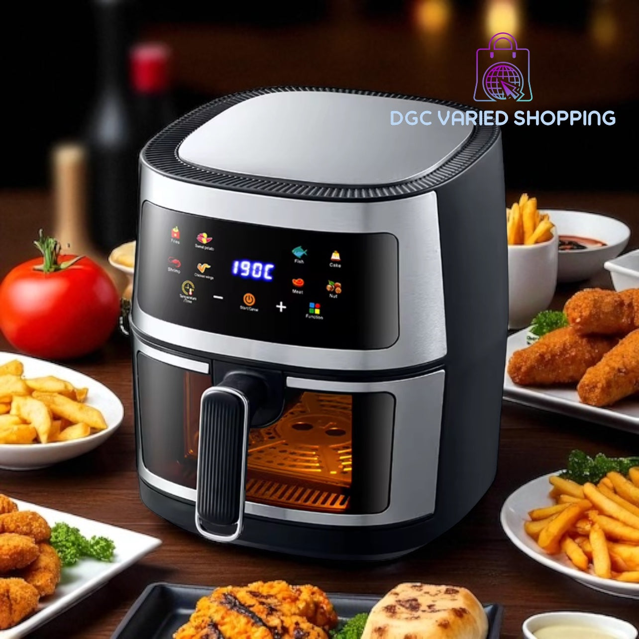 FREIDORA DE AIRE SILVER 8 LT 2400W ADZT-8