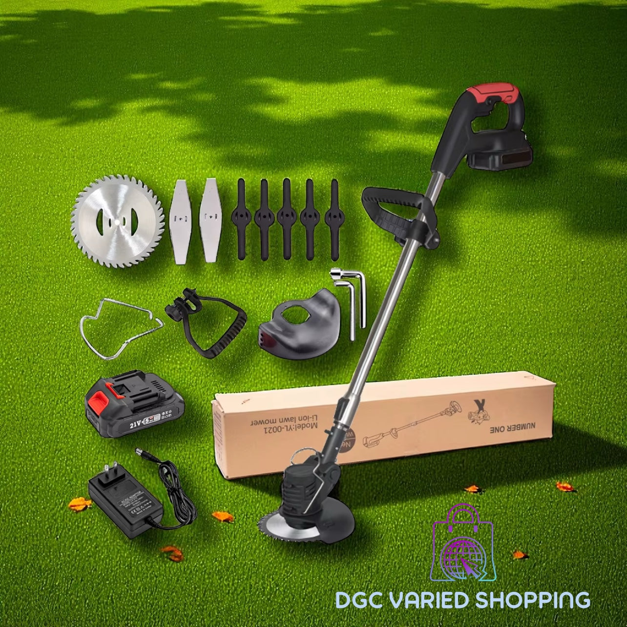 CORTA CESPED ELECTRICO PLEGABLE 2 BATERIA 48V