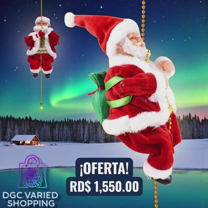 PAPÁ NOEL ESCALADOR ELÉCTRICO MUSICAL