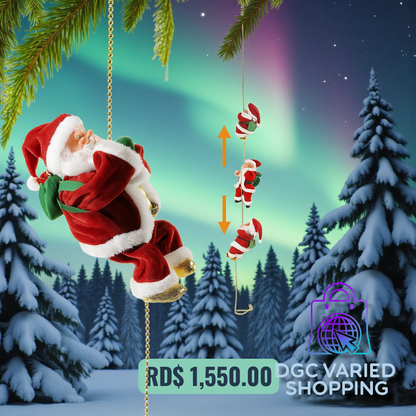PAPÁ NOEL ESCALADOR ELÉCTRICO MUSICAL