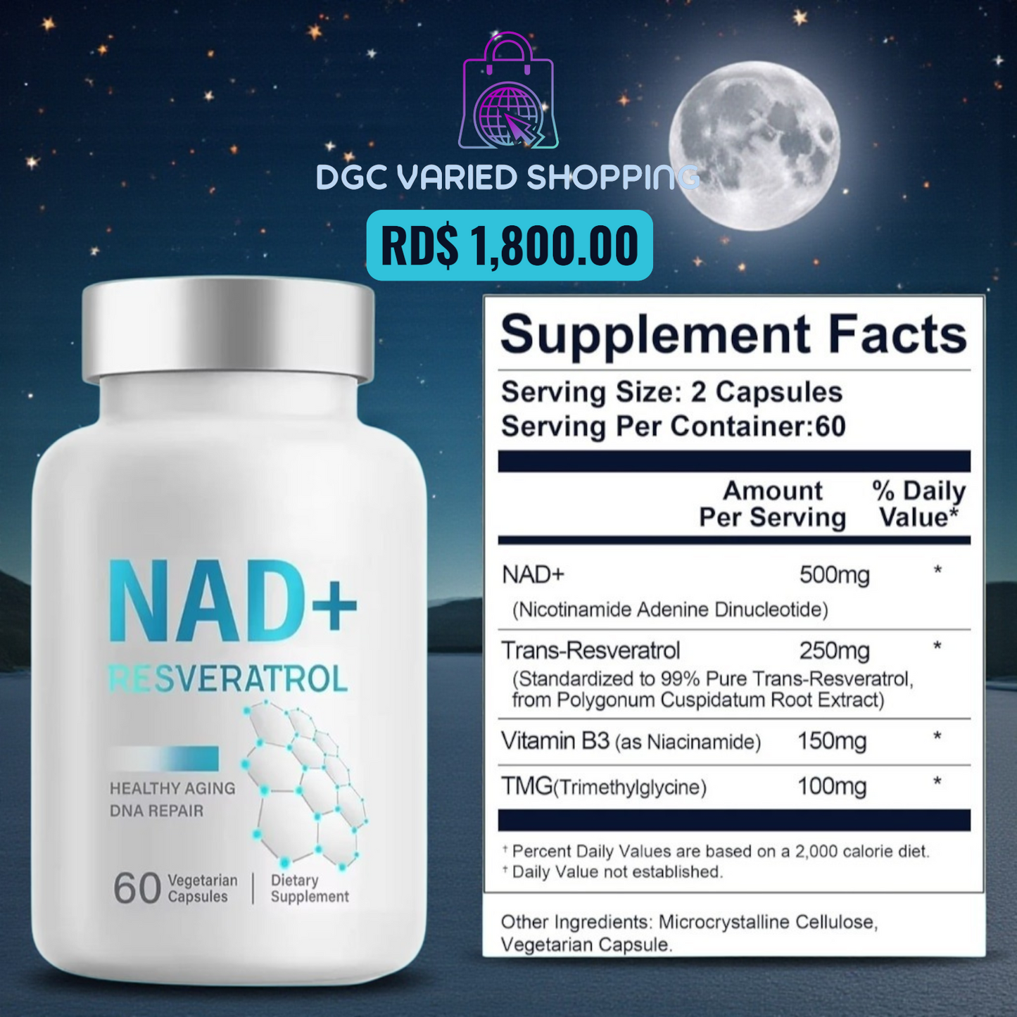 NAD + RESVERATROL