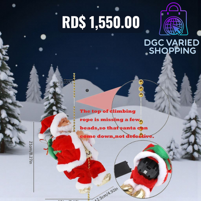 PAPÁ NOEL ESCALADOR ELÉCTRICO MUSICAL