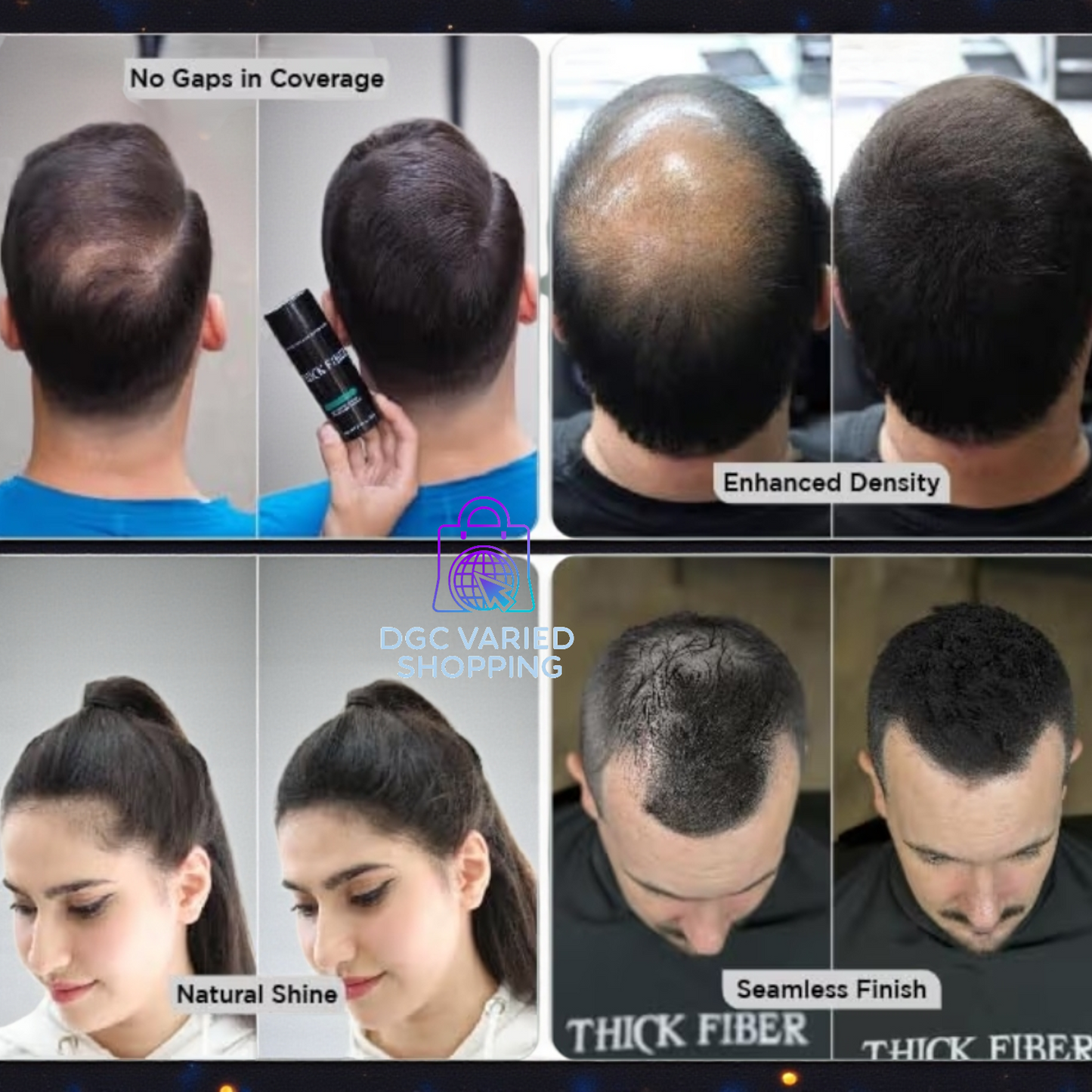 FIBRA CAPILAR + APLICADOR OCULTAR CLAROS EN EL PELO