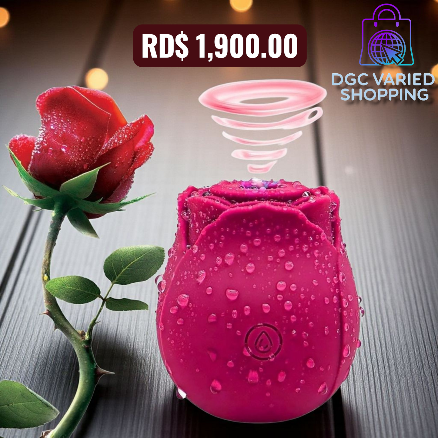 ROSA DEL PLACER VIBRADOR DE ROSAS PARA MUJER