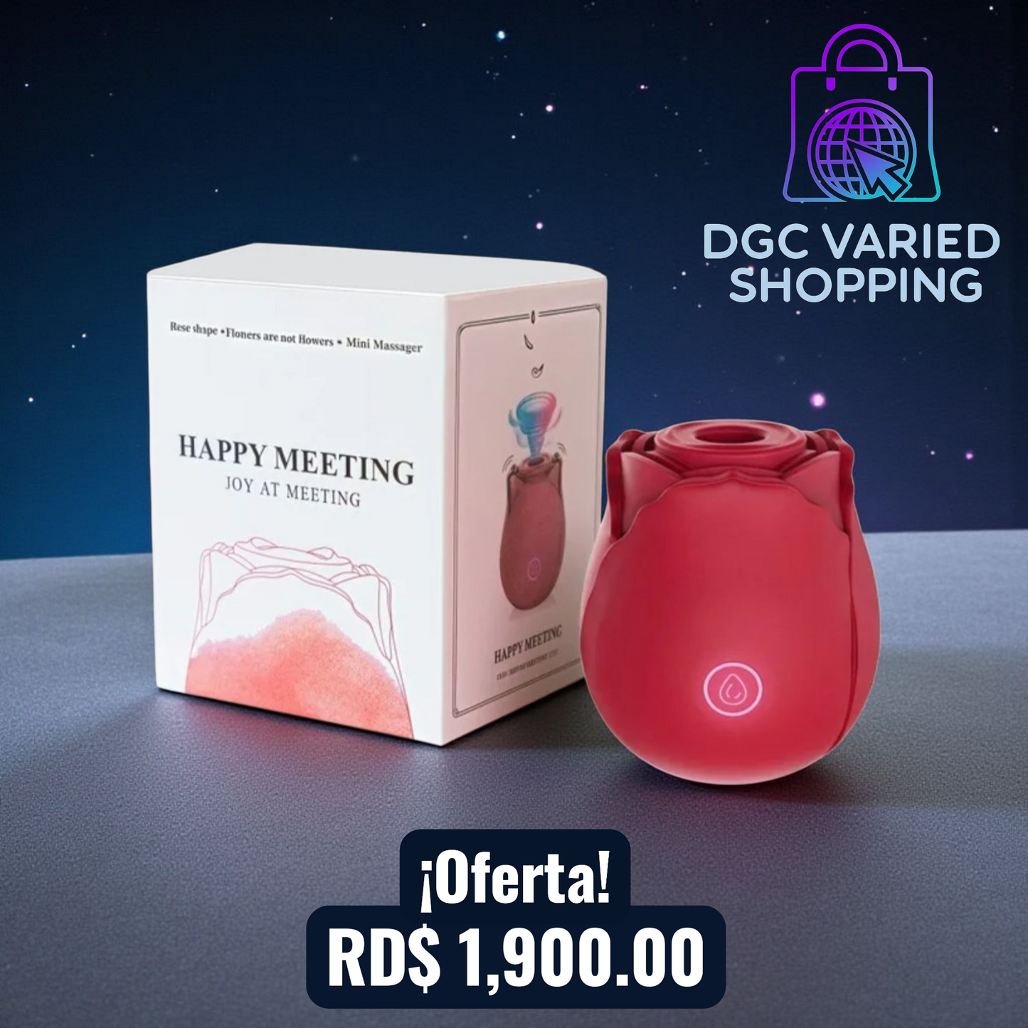 ROSA DEL PLACER VIBRADOR DE ROSAS PARA MUJER