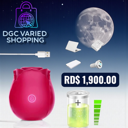 ROSA DEL PLACER VIBRADOR DE ROSAS PARA MUJER