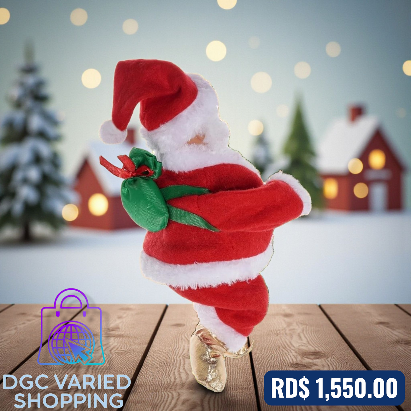 PAPÁ NOEL ESCALADOR ELÉCTRICO MUSICAL