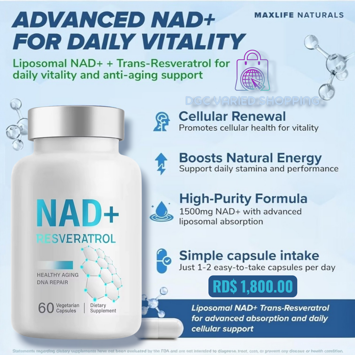 NAD + RESVERATROL