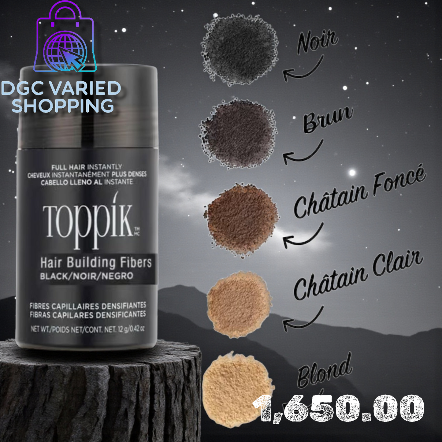 FIBRA CAPILAR + APLICADOR OCULTAR CLAROS EN EL PELO