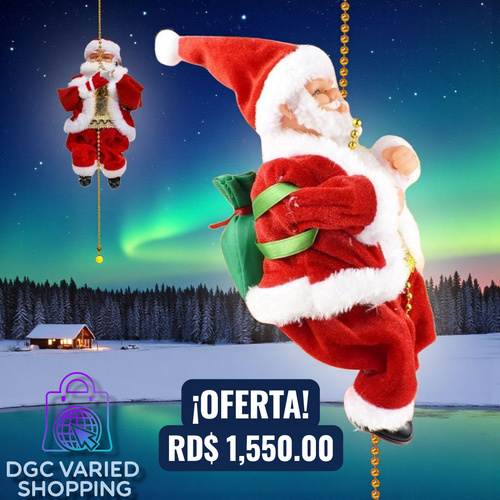 PAPÁ NOEL ESCALADOR ELÉCTRICO MUSICAL